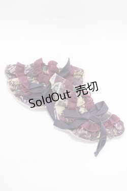 画像1: metamorphose / ゴブランブーケカフス  パープル H-25-11-29-068-ME-ZA-NS-ZH