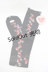 BABY,THE STARS SHINE BRIGHT / Juicy BABY Love Love Berries柄オーバーニーソックス  ブラック H-25-11-29-069-BA-ZA-NS-ZH