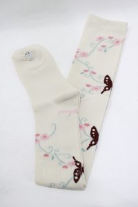 metamorphose / floralオーバーニー  生成り H-25-11-29-074-ME-ZA-NS-ZH