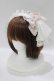 画像1: Angelic Pretty / Milky Sugarカチューシャ  シロ/ピンク H-25-11-29-079-AP-AC-NS-ZH (1)
