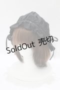 Kurumi Collaboration / CLK＊フリルキャップ  ブラック H-25-11-29-082-GO-AC-NS-ZH