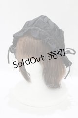Kurumi Collaboration / CLK＊フリルキャップ  ブラック H-25-11-29-082-GO-AC-NS-ZH