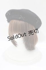m petit by misako / サンリオキャラクターズコラボ クロミ ベレー  ブラック H-25-11-29-083-LO-AC-NS-ZH