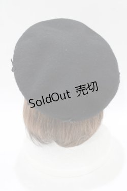 画像2: m petit by misako / サンリオキャラクターズコラボ クロミ ベレー  ブラック H-25-11-29-083-LO-AC-NS-ZH