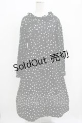 PINK HOUSE / ドットワンピース Free ブラック H-25-11-29-009-LO-OP-NS-ZH