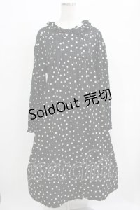 PINK HOUSE / ドットワンピース Free ブラック H-25-11-29-009-LO-OP-NS-ZH