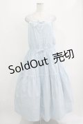 PINK HOUSE / レース使いキャミソールワンピース Free サックス H-25-11-29-010-LO-OP-NS-ZH