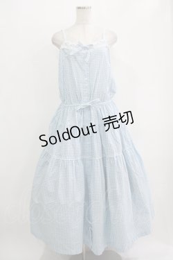 画像1: PINK HOUSE / レース使いキャミソールワンピース Free サックス H-25-11-29-010-LO-OP-NS-ZH