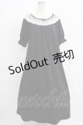 m petit by misako / レース襟カットワンピース LL ブラック H-25-11-29-013-LO-OP-NS-ZH
