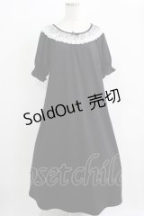m petit by misako / レース襟カットワンピース LL ブラック H-25-11-29-013-LO-OP-NS-ZH