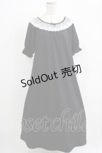 m petit by misako / レース襟カットワンピース LL ブラック H-25-11-29-013-LO-OP-NS-ZH