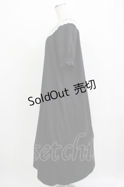 画像2: m petit by misako / レース襟カットワンピース LL ブラック H-25-11-29-013-LO-OP-NS-ZH