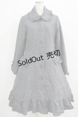 画像1: Innocent World / リボンフリルコート L グレー H-25-11-29-014-IW-CO-NS-ZH