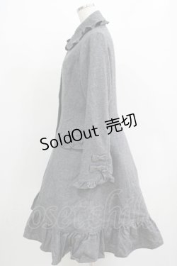 画像2: Innocent World / リボンフリルコート L グレー H-25-11-29-014-IW-CO-NS-ZH