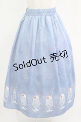 axes femme / クリームソーダ柄スカート Free ブルー H-25-11-29-015-AX-SK-NS-ZH