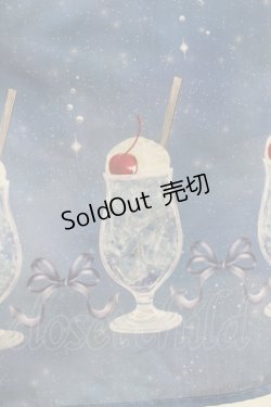 画像4: axes femme / クリームソーダ柄スカート Free ブルー H-25-11-29-015-AX-SK-NS-ZH