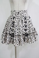 Rojita / ダルメ柄ボリュームスカート Free ベージュ H-25-11-29-019-LO-SK-NS-ZH