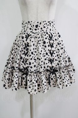 画像1: Rojita / ダルメ柄ボリュームスカート Free ベージュ H-25-11-29-019-LO-SK-NS-ZH