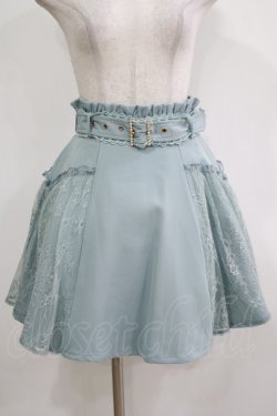 画像1: Rojita / サイドレースビジュベルトスカート Free ミント H-25-11-29-021-LO-SK-NS-ZH