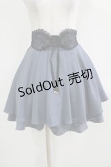 Rojita / ウエストコルセット風ダブルフレアスカート Free ブルー H-25-11-29-022-LO-SK-NS-ZH