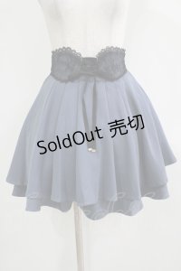 Rojita / ウエストコルセット風ダブルフレアスカート Free ブルー H-25-11-29-022-LO-SK-NS-ZH