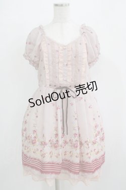 画像1: axes femme / 小花柄チュニック M ピンク H-25-11-29-025-AX-OP-NS-ZH