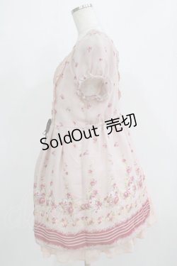 画像2: axes femme / 小花柄チュニック M ピンク H-25-11-29-025-AX-OP-NS-ZH