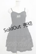 Jamie エーエヌケー / キャミワンピース M ブラック H-25-11-29-026-LO-OP-NS-ZH