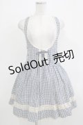 LIZ LISA / ギンガムチェックジャンパースカート Free ブルー H-25-11-29-027-LO-OP-NS-ZH