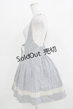 画像2: LIZ LISA / ギンガムチェックジャンパースカート Free ブルー H-25-11-29-027-LO-OP-NS-ZH