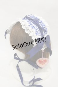 BABY,THE STARS SHINE BRIGHT / Milky Gingham Dollヘッドドレス  ブルー H-25-12-01-001-BA-AC-NS-ZH