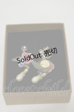 画像2: Innocent World / 薔薇とパールのイヤリング  ピンク H-25-12-01-005-IW-AC-NS-ZH