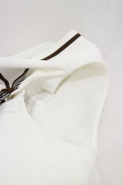 画像4: Amavel / ネクタイ付きセーラーブラウス Free オフ/ブラウン H-25-12-01-052-CA-BL-NS-ZH