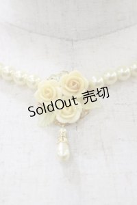 Innocent World / 薔薇とパールのネックレス  イエロー H-25-12-01-006-IW-AC-NS-ZH