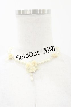 画像2: Innocent World / 薔薇とパールのネックレス  イエロー H-25-12-01-006-IW-AC-NS-ZH