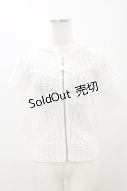 画像1: LIZ LISA / リボンパーカー Free ホワイト H-25-12-01-059-LO-TO-NS-ZH