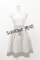 Amavel / サスペンダーチェックスカート Free ブラウン H-25-12-01-061-CA-SK-NS-ZH