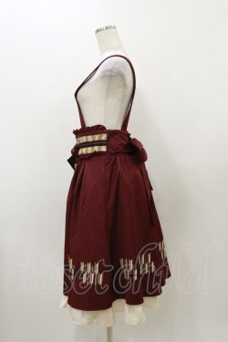 画像3: Amavel / 大鳥居の御稲荷和風サス付きスカート Free ボルドー H-25-12-01-062-CA-OP-NS-ZH