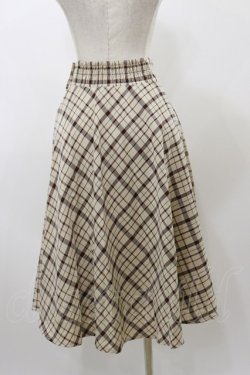 画像2: F&A / フロントレースアップフレアースカート Free BEIGE×BR H-25-12-01-064-LO-SK-NS-ZH