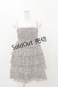 LIZ LISA / 花柄フリルワンピース Free ブラウン H-25-12-01-066-LO-OP-NS-ZH