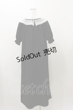 画像2: m petit by misako / レース襟カットワンピース LL ブラック H-25-12-01-071-LO-OP-NS-ZH