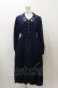 画像1: an another angelus / スノークリスタル刺繍プリーツワンピース Free Navy H-25-12-01-072-CA-OP-NS-ZH (1)