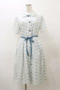 Fi.n.t / ストライプ花柄丸衿ワンピース Free L/BLUE H-25-12-01-073-CA-OP-NS-ZH