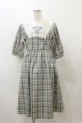 Fi.n.t / レース衿チェックワンピース Free L/BLUE H-25-12-01-074-CA-OP-NS-ZH