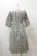 画像2: Fi.n.t / レース衿チェックワンピース Free L/BLUE H-25-12-01-074-CA-OP-NS-ZH (2)