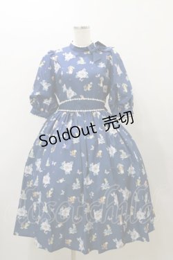 画像1: Innocent World / ピーターラビット小花レースワンピース M ネイビー H-25-12-01-075-IW-OP-NS-ZH