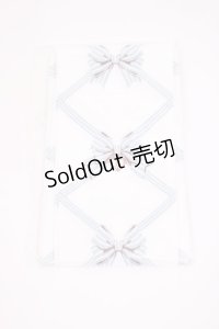 BABY,THE STARS SHINE BRIGHT / リボン柄プリントオーバーニーソックス  オフ/サックス H-25-12-01-1035-BA-ZA-NS-ZH