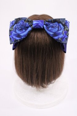 画像1: Enchantlic Enchantilly / 幻影薔薇城〜コウモリ公爵からの招待状〜リボンコーム  青い夜 H-25-12-01-1039-LO-AC-NS-ZH