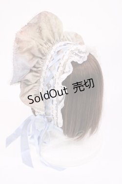 画像2: ALICE and the PIRATES / 天使の棲む森柄ボンネット  サックス H-25-12-01-1040-PA-AC-NS-ZH