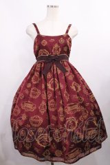 ALICE and the PIRATES / Vintage label stampジャンパースカートII Free ボルドー H-25-12-01-1003-PA-OP-NS-ZH